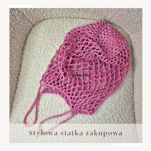 STYLOWA SIATKA ZAKUPOWA na szydełku - video kurs  krok po kroku
