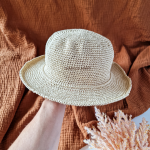 Kapelusz BASIC -  RAFFIA - warsztaty szydełkowania dla początkujących